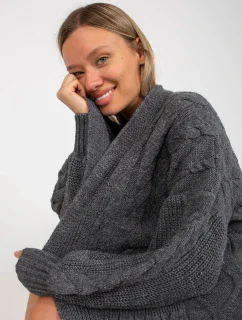 Dámský svetr LC SW model 17650084 tmavě šedý - FPrice