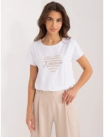 T shirt RV TS model 19768911 biało beżowy - FPrice