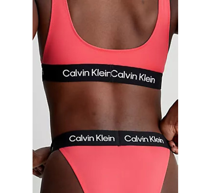 Dámské plavky Spodní díl CHEEKY HIGH RISE BIKINI KW0KW02351TBK - Calvin Klein