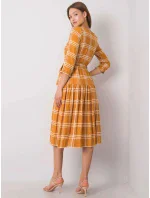 Dámské šaty model 18909747 tmavě žlutá Lakerta - FPrice Dámské šaty model 18909747 tmavě žlutá Lakerta - FPrice