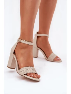 Sandály na podpatku model 213925 Step in style