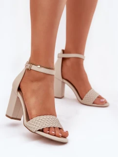 Sandály na podpatku  model 213925 Step in style
