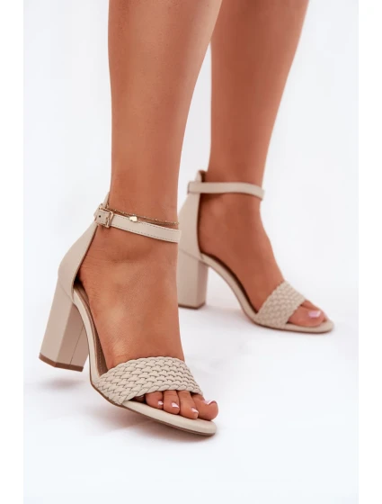 Sandály na podpatku model 213925 Step in style Sandály na podpatku model 213925 Step in style