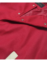 Tmavě červená dámská baseballová bunda (16M9069-270)