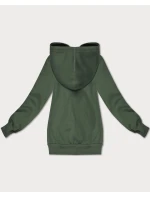 Šedozelená dámská rozepínací mikina s kapucí S'West (B-12#)