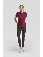 Fruit of the Loom Lady-Fit Premium Polo Dámské piqué polo 16.3030 burgundy Fruit of the Loom Lady-Fit Premium Polo Dámské piqué polo 16.3030 burgundy