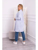 Svetr s netopýřími rukávy modrý