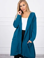 Bunda oversize s kapucí navy