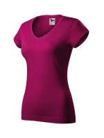 Fit V-neck tričko dámské fuchsia red Fit V-neck tričko dámské fuchsia red