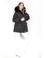 Černá dámská oversize bunda pro přechodné období (ag6-27)