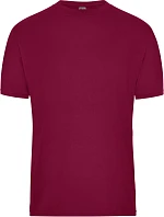 JN Pánské pracovní tričko z bio bavlny Solid 02. wine model 22415115 - Daiber