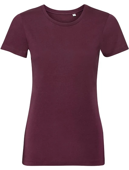 Russell Athletic 108F Dámské tričko Pure Organic 10.108F burgundy Russell Athletic 108F Dámské tričko Pure Organic 10.108F burgundy