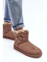 Ocieplane Dámské Sněžáky s Ozdobou Tmavě Bežové Siriol Ocieplane Dámské Sněžáky s Ozdobou Tmavě Bežové Siriol