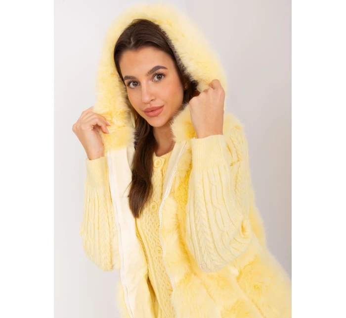 Kamizelka AT KZ model 18969901 jasny żółty - FPrice Kamizelka AT KZ model 18969901 jasny żółty - FPrice