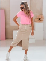 Dámská žebrovaná halenka LOOK růžová Dstreet model 21988817 - FashionStreet