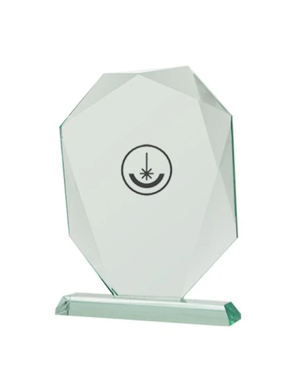 Gravírovaná skleněná trofej s pouzdrem