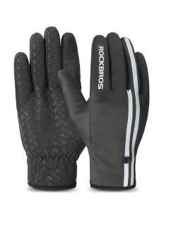 zimní cyklistické rukavice model 21850817 černé M - Rockbros