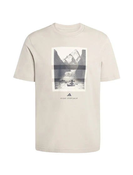 Pánské tričko Outdoor Graphic Tshirt beige pánské model 22150850 - ADIDAS