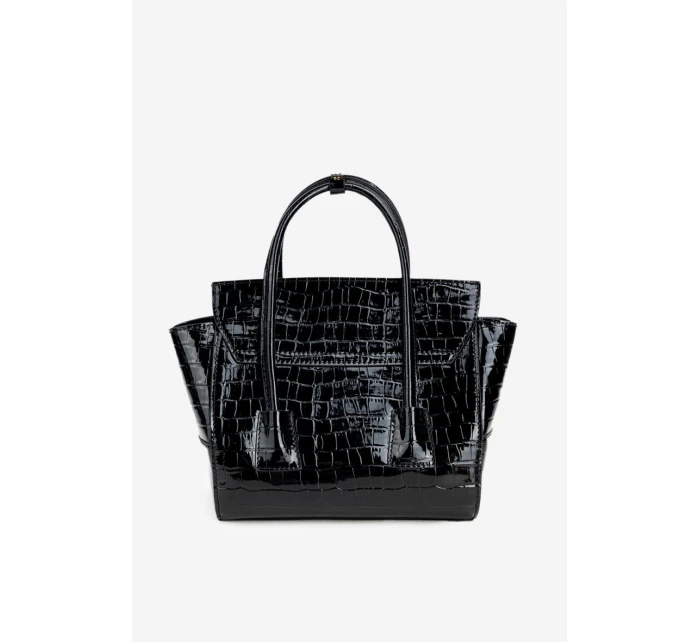 Malá kabelka kufřík s reliéfním vzorem NOBO BAG5800-M20 Černá