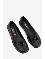 Kožené dámské polobotky 379 černé - Zazoo