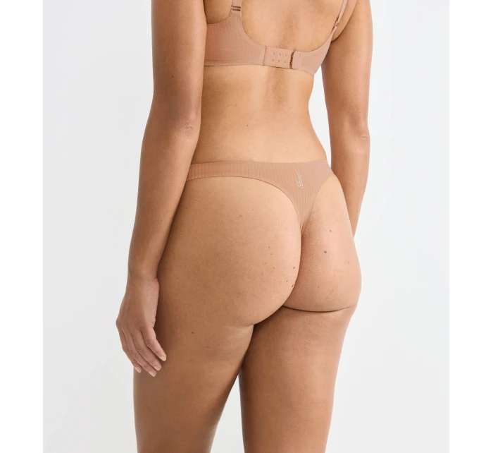 Dámská tanga ZERO Feel Pure String - NOSTALGIC BROWN - béžové 00CM - SLOGGI Dámská tanga ZERO Feel Pure String - NOSTALGIC BROWN - béžové 00CM - SLOGGI
