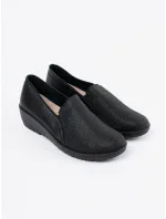 Exkluzívní  polobotky černé dámské platforma