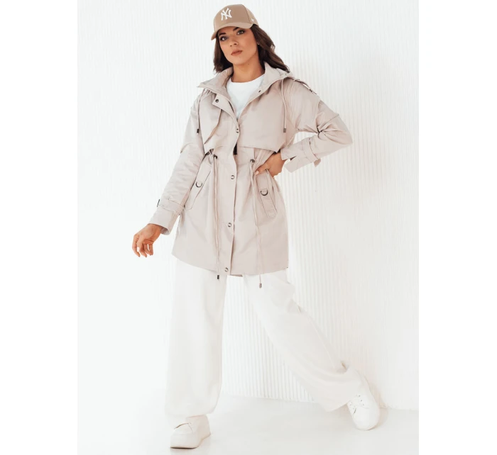 Dámská přechodná bunda parka ecru Dstreet model 21974354 - FashionStreet