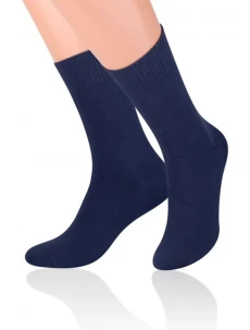 Pánské ponožky 015 Frotte dark blue - Steven