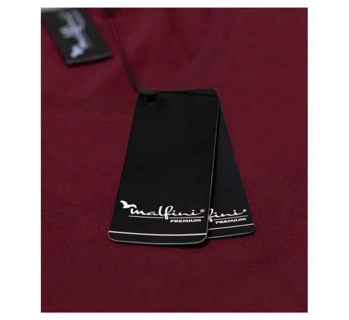 Malfini Action Tričko s výstřihem do V W MLI-70186 garnet