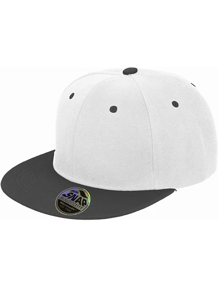 Result Headwear RC 082X 6 panelová kšiltovka s plochým kšiltem 28.082X white/black Result Headwear RC 082X 6 panelová kšiltovka s plochým kšiltem 28.082X white/black