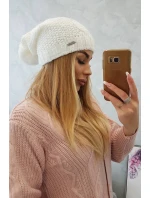 Fleecová čepice Carolina K243 bílá