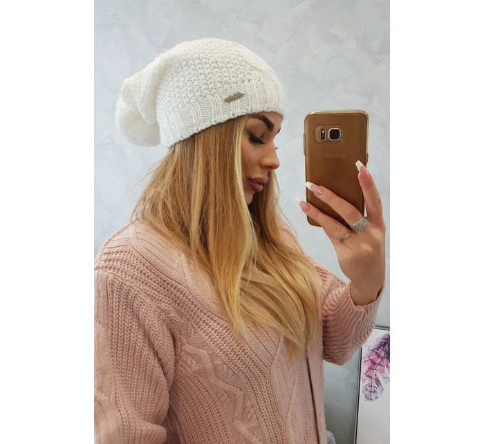 Fleecová čepice Carolina K243 bílá