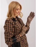 Rękawiczki AT RK model 19367814 ciemny bezowy - FPrice