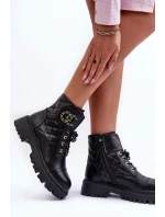 Dámské Pracovní Boty S Dekorací, Černá Toye Dámské Pracovní Boty S Dekorací, Černá Toye