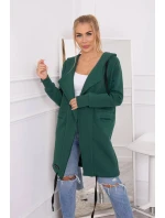 Zateplená bunda s kapucí 69413 tmavě zelená - Kesi