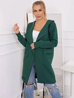 Zateplená bunda s kapucí 69413 tmavě zelená - Kesi