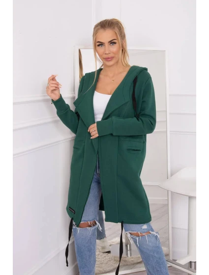 Zateplená bunda s kapucí 69413 tmavě zelená - Kesi