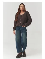 Svetr na zapínání  model 219737 Makadamia