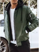 Pánská zelená bunda FashionStreet TX4190 Pánská zelená bunda FashionStreet TX4190