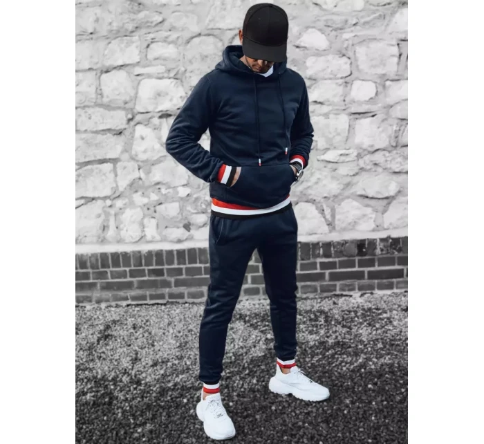 Pánské tmavě modré tepláky model 21967218 - Dstreet