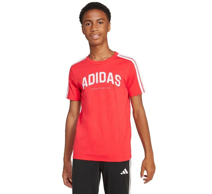 Adidas Codes Dětské tričko Collegiate Graphic red JI6673 Adidas Codes Dětské tričko Collegiate Graphic red JI6673