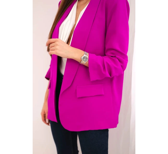Bunda s klopou elegantní fialka