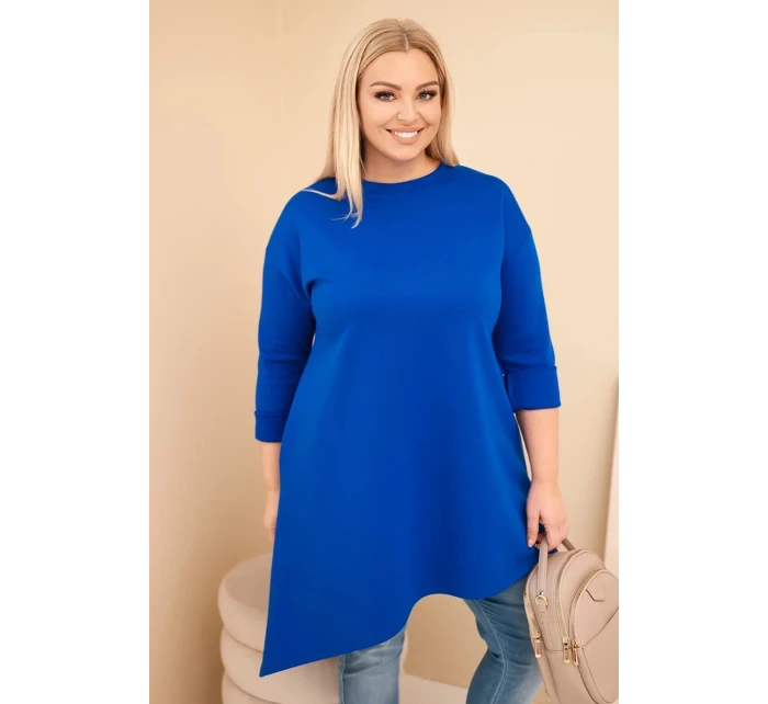 Dámská Plus Size z viskózy s volným střihem a dlouhým rukávem model 21808689 - K-Fashion Dámská Plus Size z viskózy s volným střihem a dlouhým rukávem model 21808689 - K-Fashion