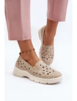 Dámské boty v béžové barvě model 21648197 - EVENTO