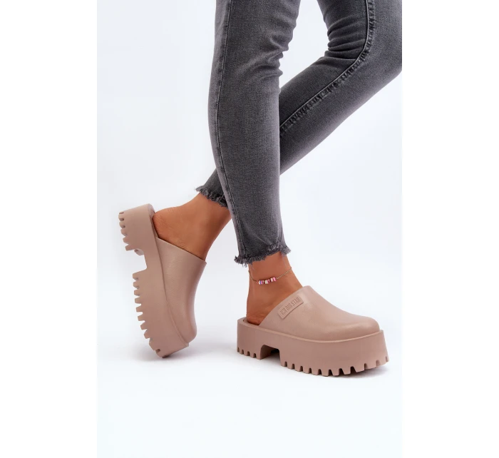 Dámské žabky na masivní podrážce Big Star model 21649446 Bílé - Big Star Shoes Dámské žabky na masivní podrážce Big Star model 21649446 Bílé - Big Star Shoes