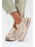 Dámské sportovní tenisky Big Star TT274876 HI-POLY SYSTEM Béžové