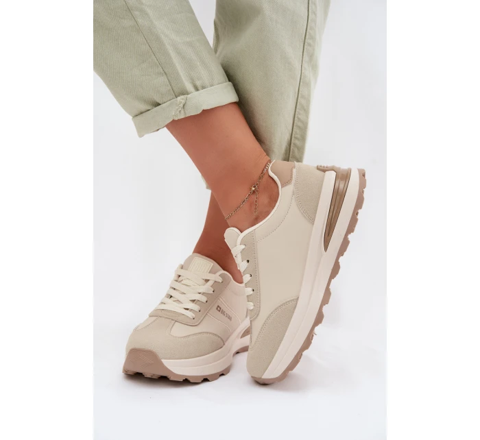 Dámské sportovní tenisky Big Star TT274876 HI-POLY SYSTEM Béžové