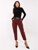 Spodnie IT SP model 21388964 bordowy - FPrice Spodnie IT SP model 21388964 bordowy - FPrice