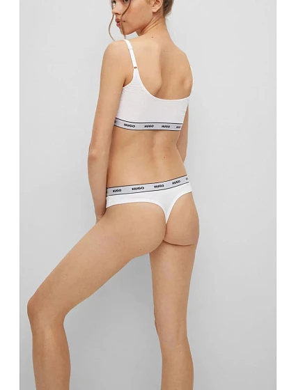 Dámská tanga Thong Stripe 3 pack bílá  model 17607482 - Hugo Boss
