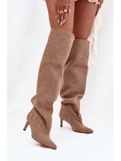 Kozačky na podpatku  model 216997 Step in style